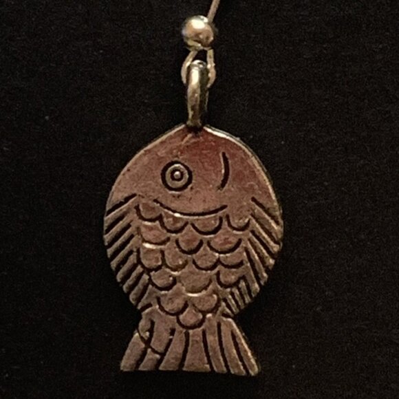 Fish Earring, Fishing Jewelry, Silly Animal Earring, Gift Idea, Novelty Earring - Picture 4 of 8